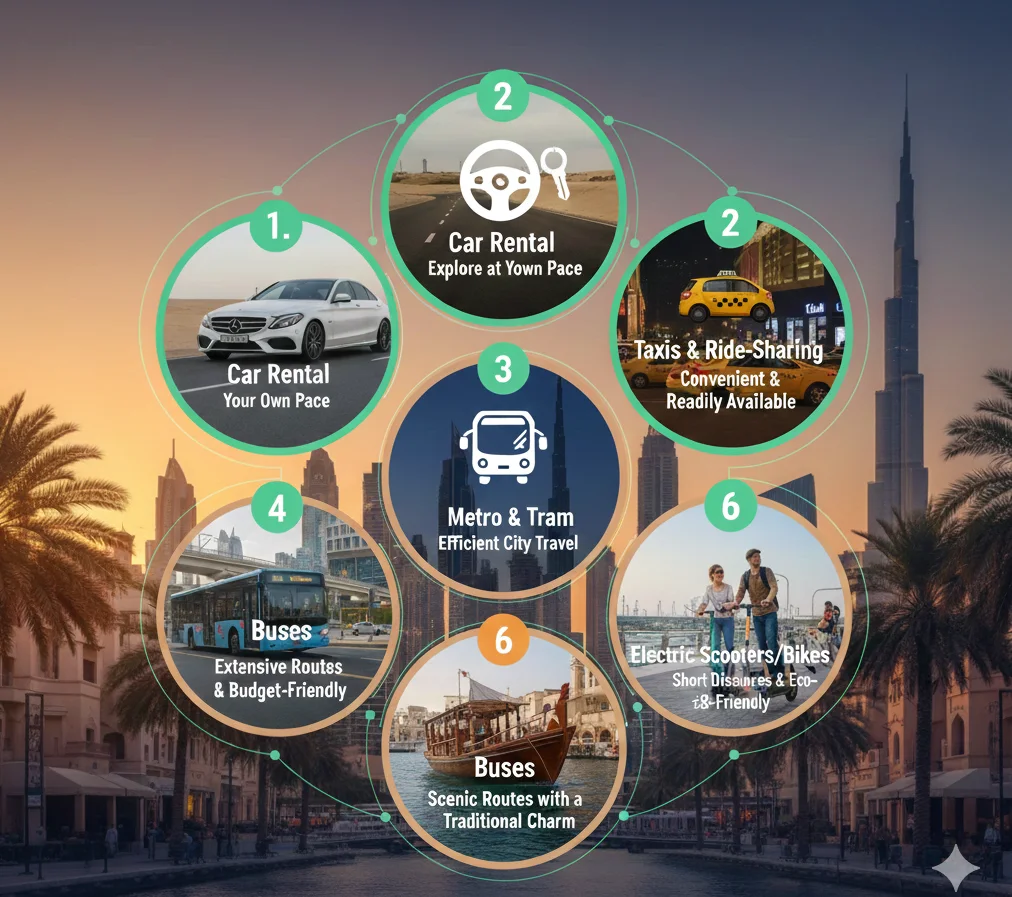 Different Ways to Travel Around the UAE